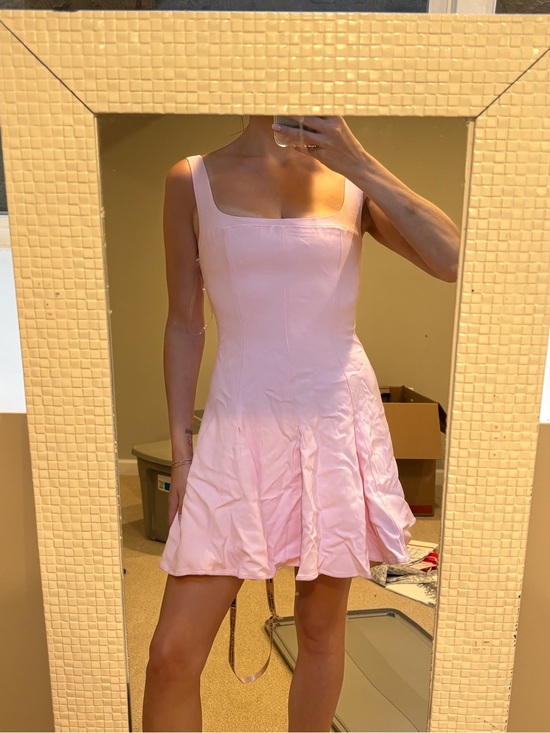 House of CB Dresses & Skirts - NWT House of CB Blush Pink Square-Neck Mini Dress